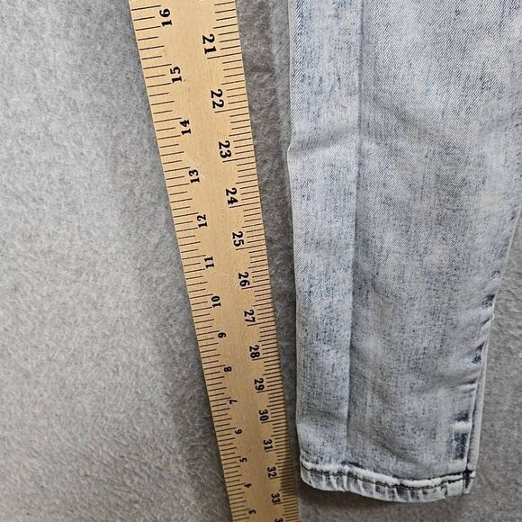 David Kollar Jeans Skinny 30x32 Rock Star Distressed Acid Wash - Picture 12 of 13